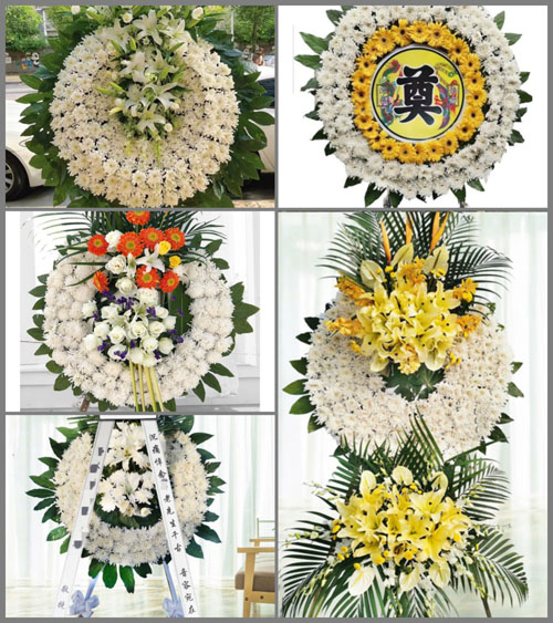 山西晋中灵石县翠峰镇高壁村花圈速递